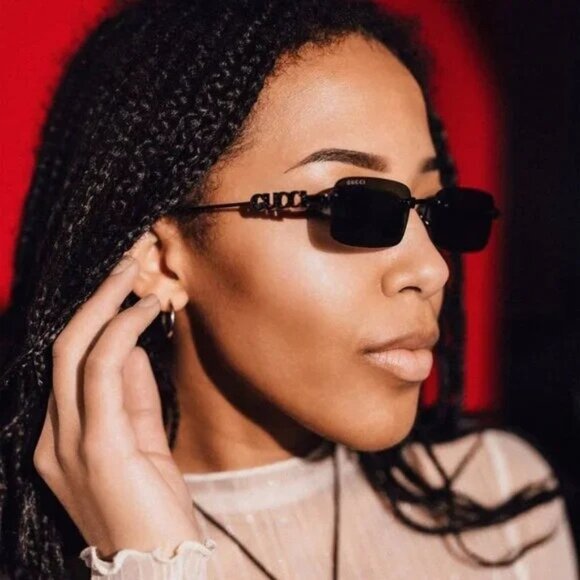 Gucci Accessories - NEW GUCCI SUNGLASSES BLACK UNISEX RECTANGLE EYEWEAR GUCCI GG1808S 001